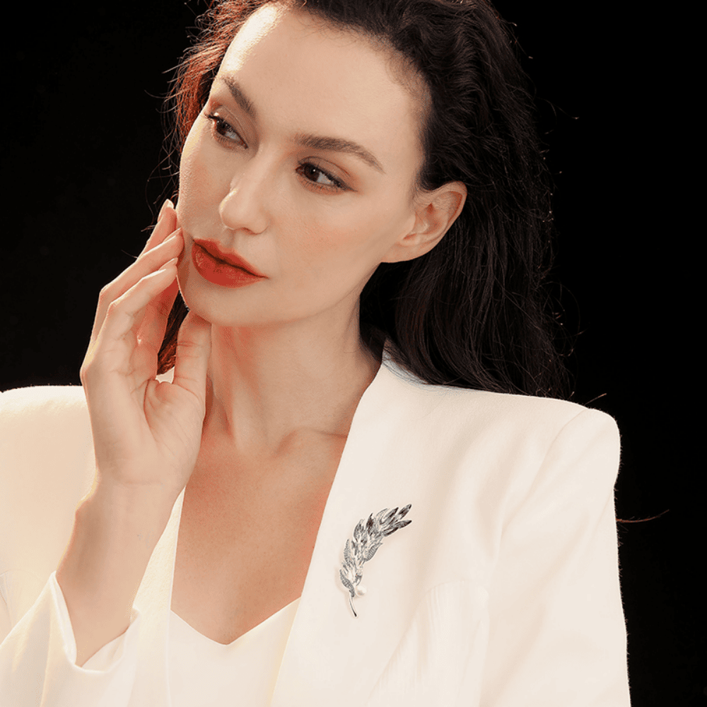 AVELIA Blue Crystal Brooch