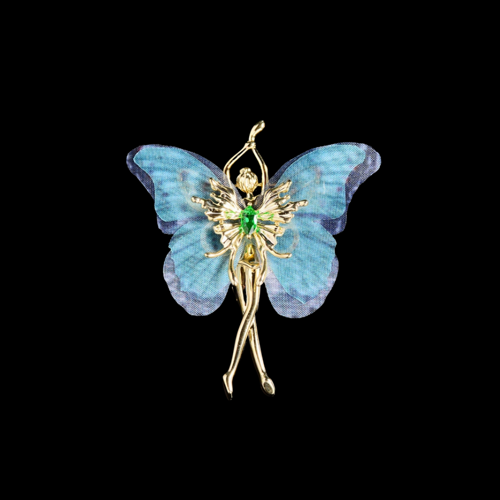 AVELIA Cloth Butterfly Brooch