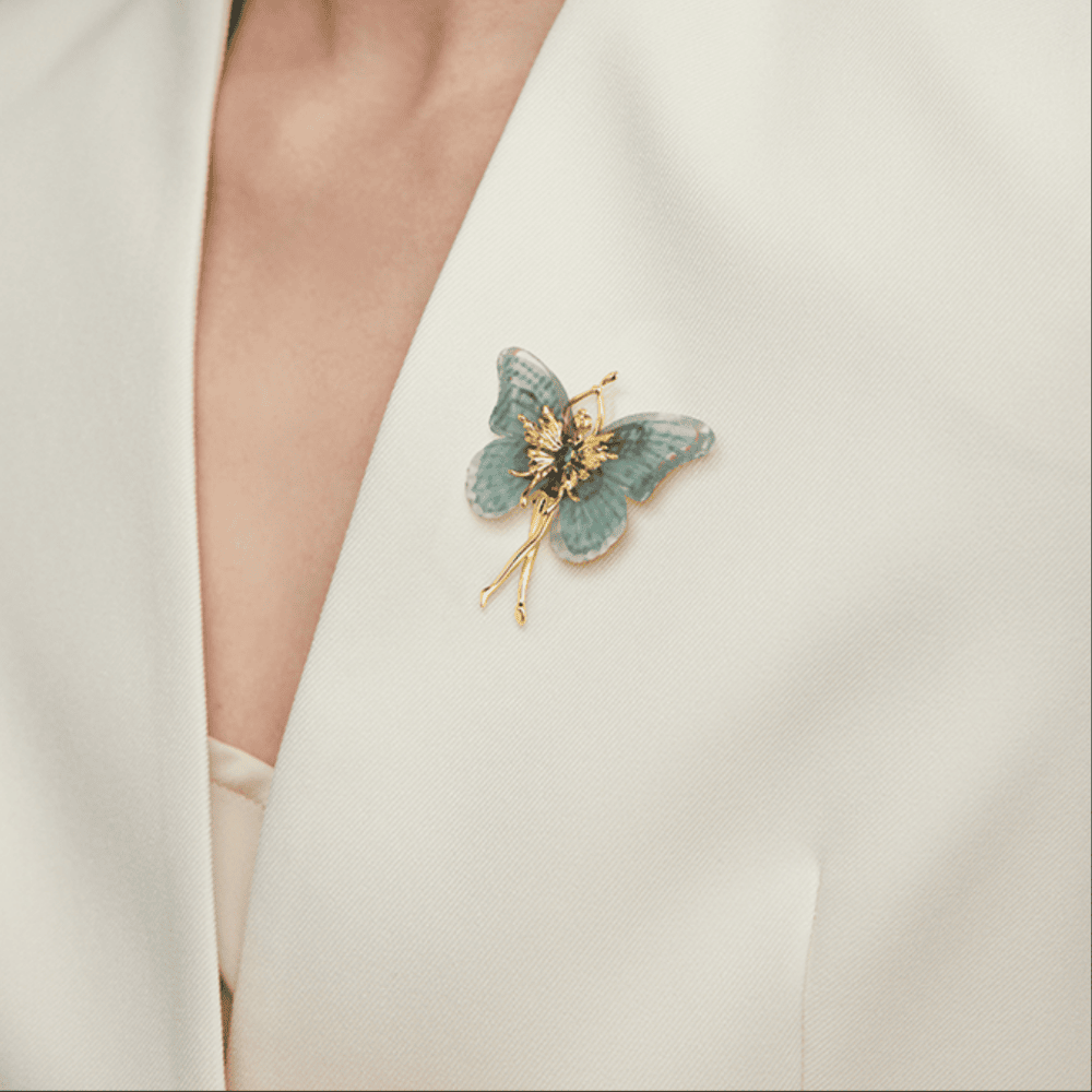 AVELIA Cloth Butterfly Brooch