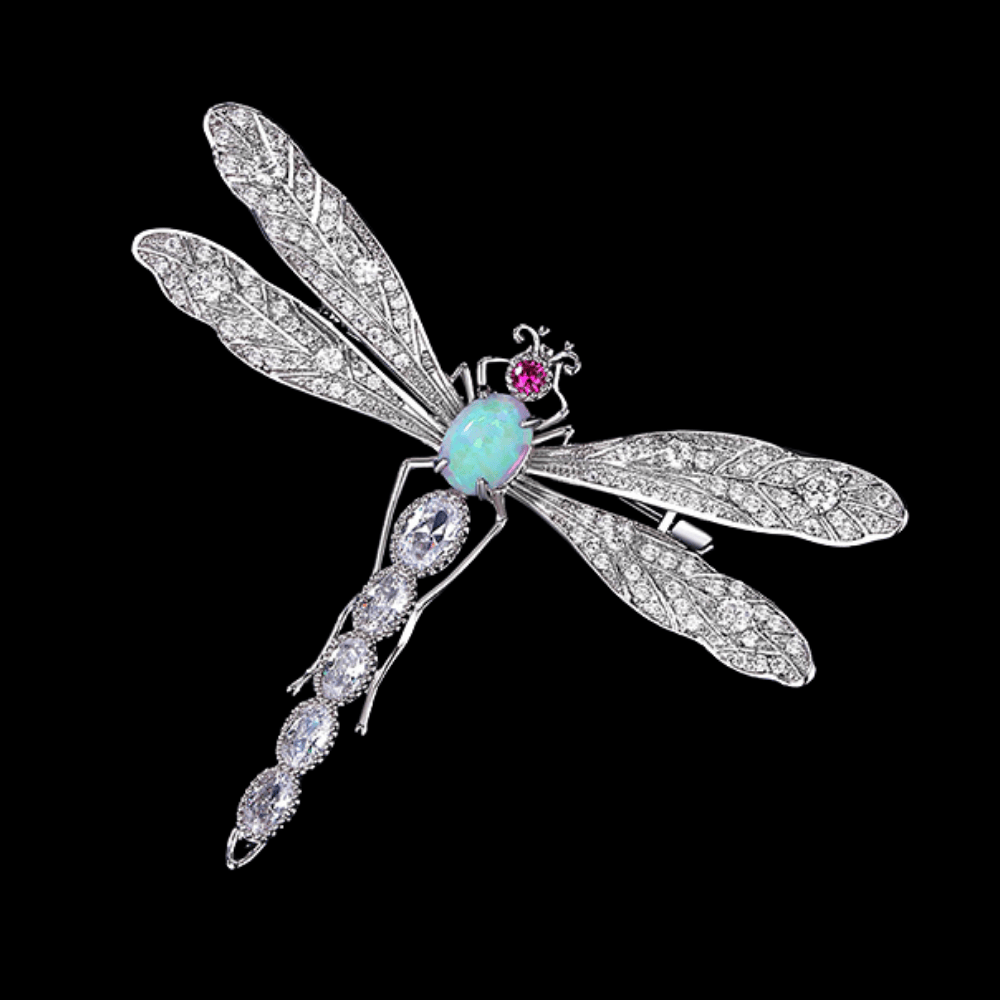 AVELIA Crystal Dragonfly Brooch