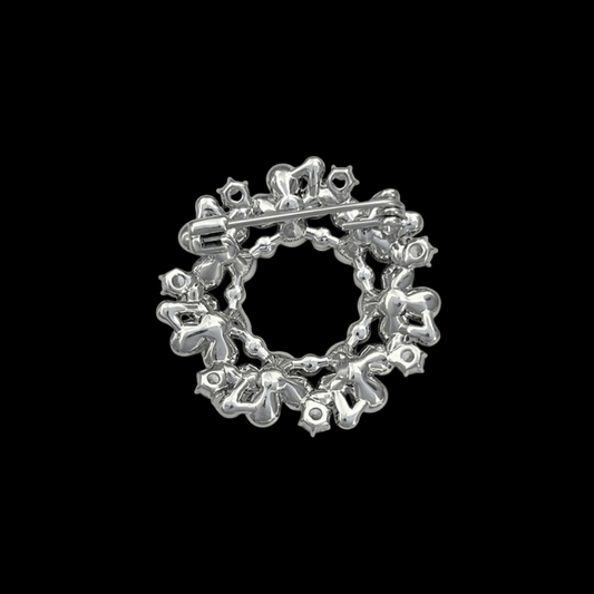 AVELIA Enamel Purple Flower Brooch