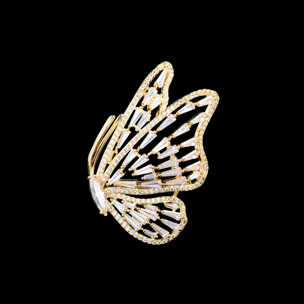 AVELIA Gold Butterfly Brooch