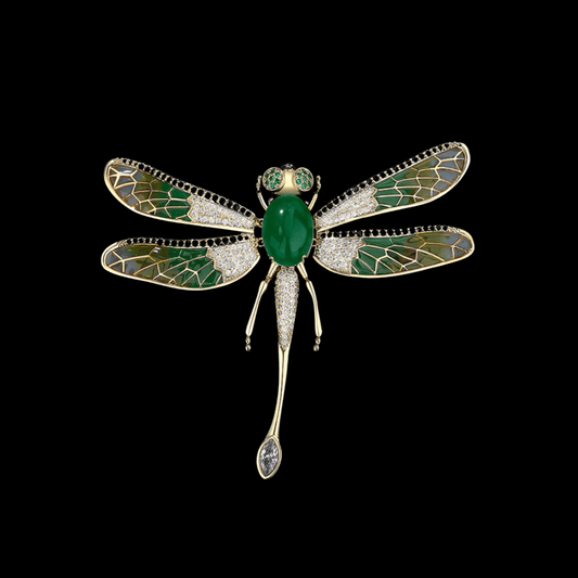 AVELIA Gold Dragonfly Brooch