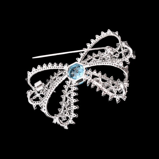 AVELIA Light Blue Bow Brooch