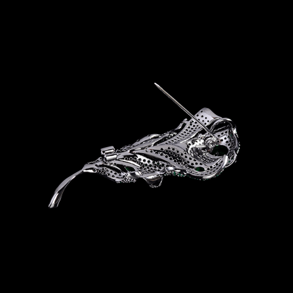 AVELIA Men's Peacock Feather Brooch