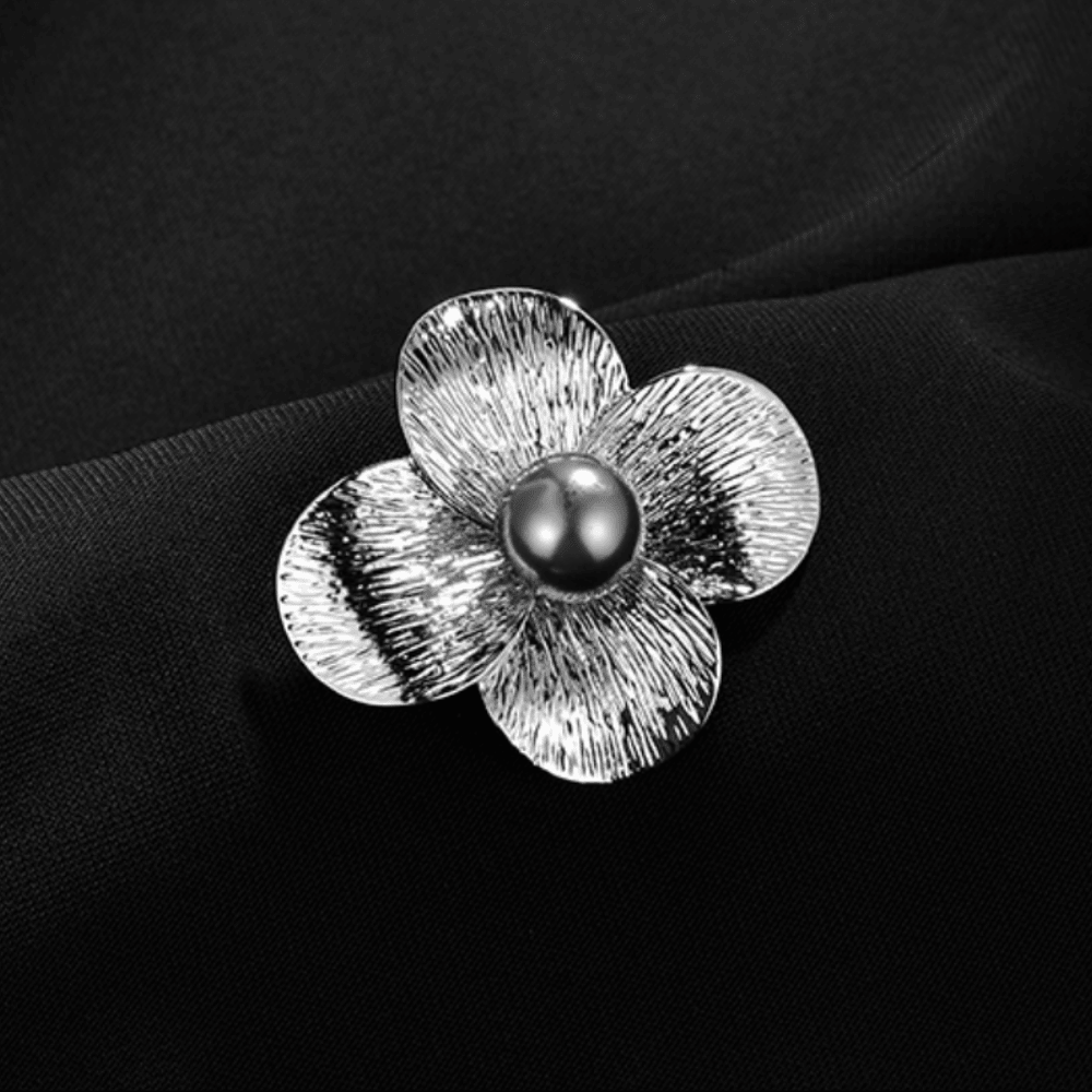 AVELIA Metal Flower Brooch