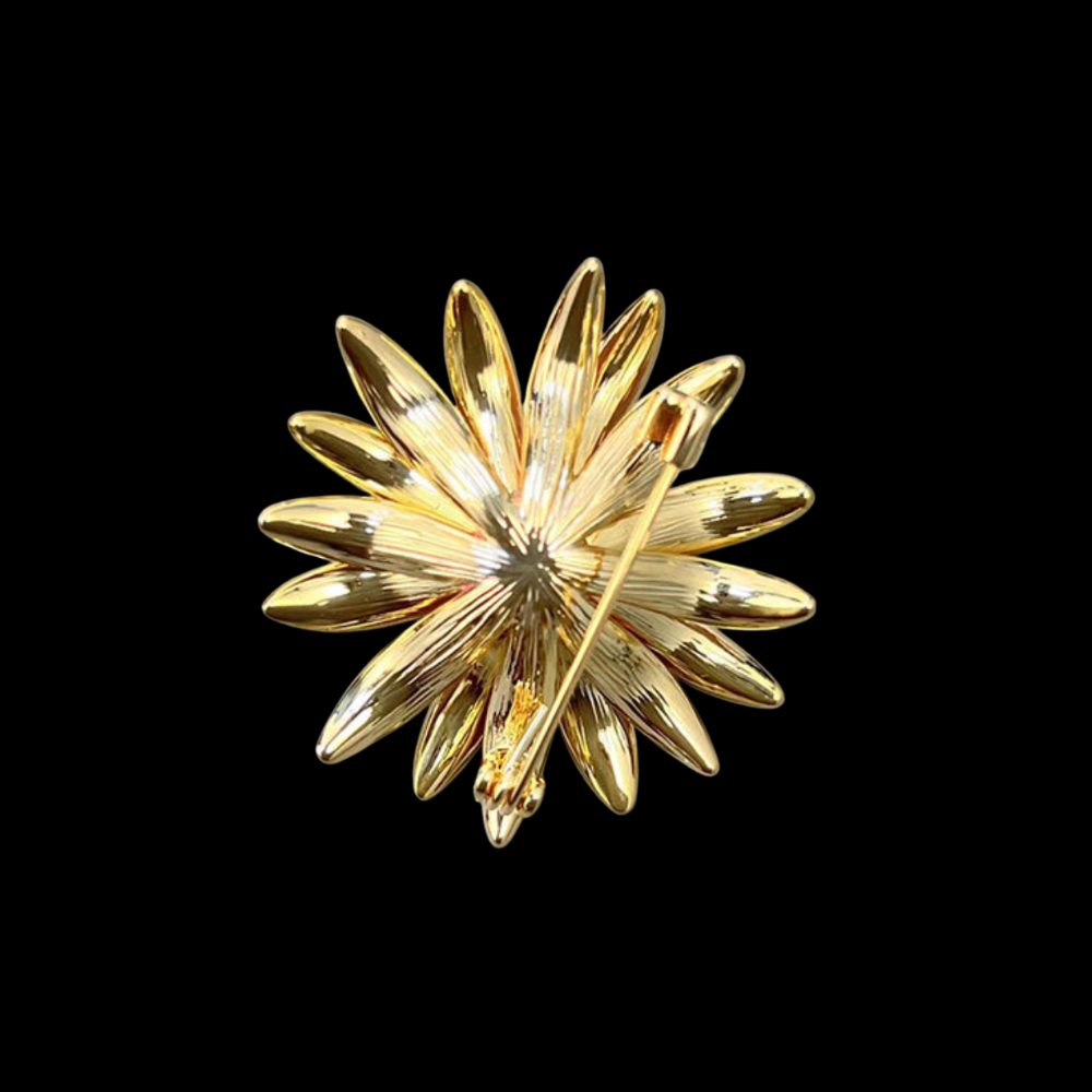 AVELIA Pink Enamel Daisy Brooch