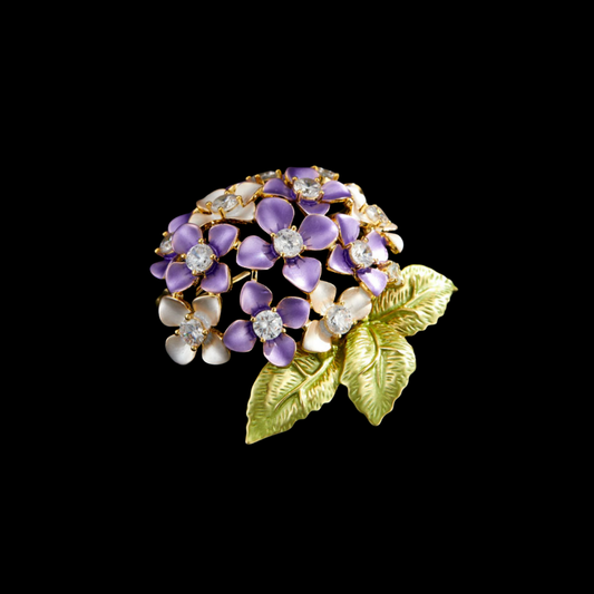 AVELIA Porcelain Flower Brooch
