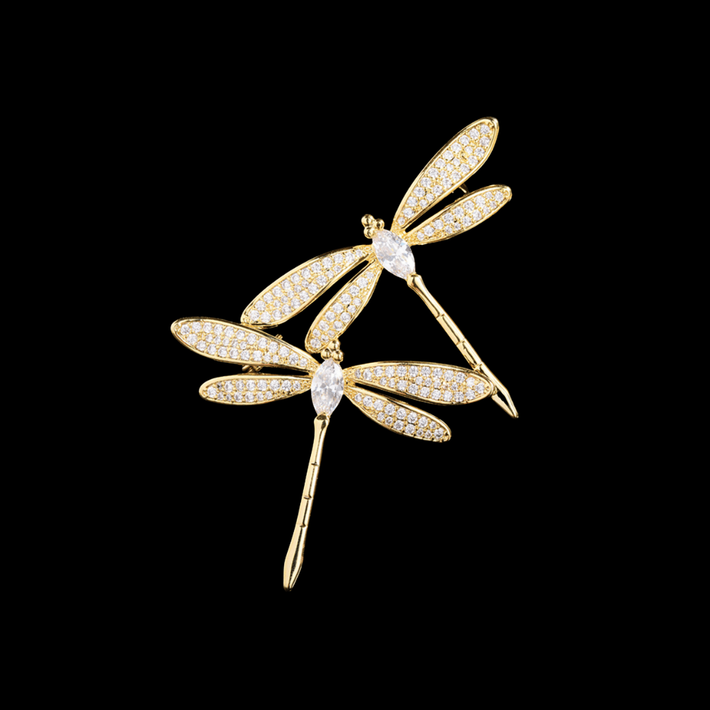 AVELIA Rhinestone Dragonfly Brooch