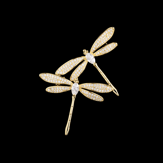AVELIA Rhinestone Dragonfly Brooch