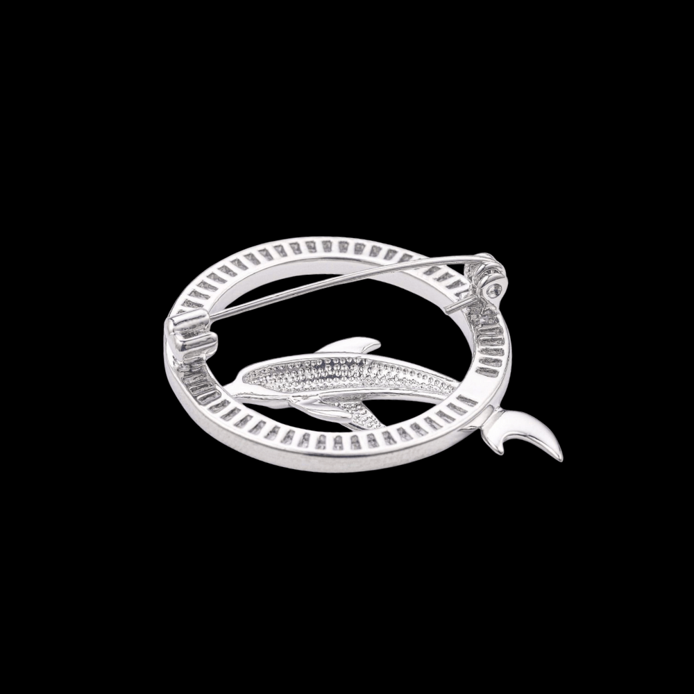AVELIA Silver Dolphin Brooch