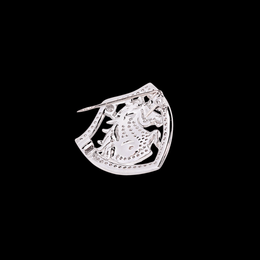 AVELIA Silver Horse Brooch