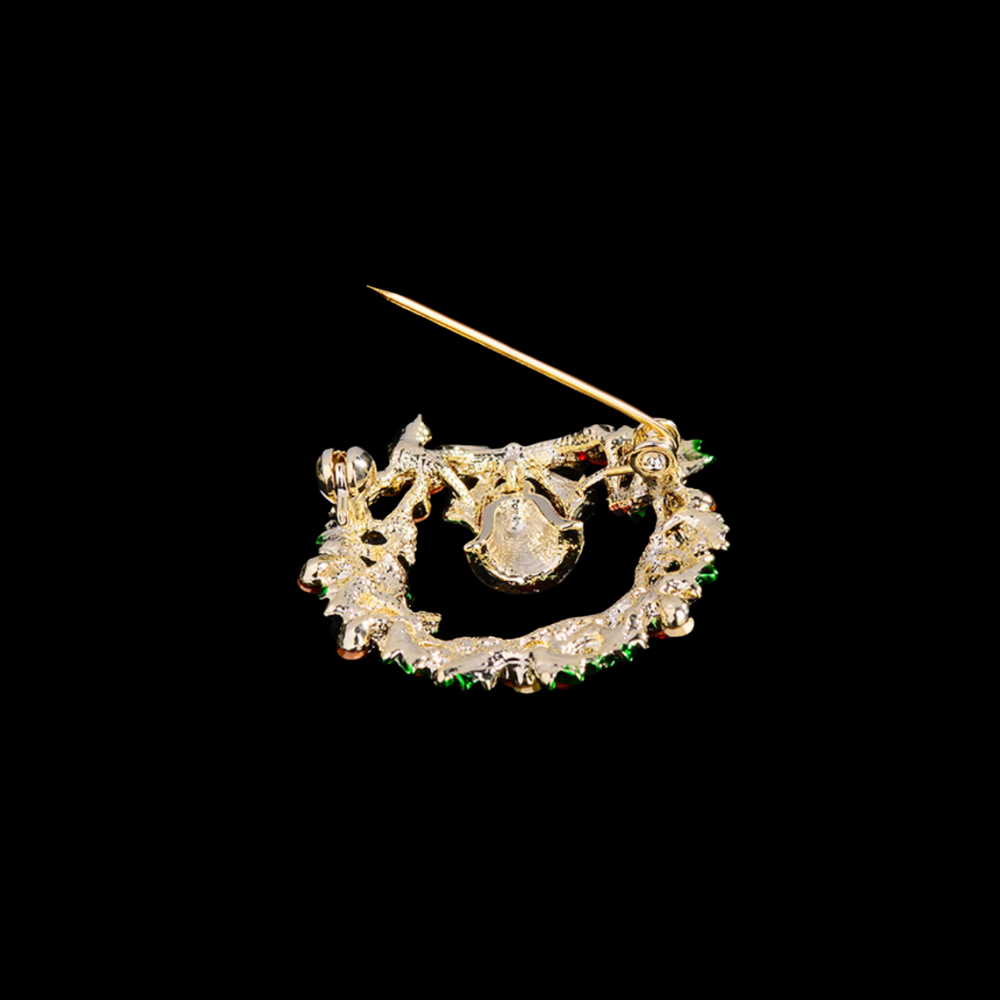 AVELIA Vintage Christmas Bell Brooch