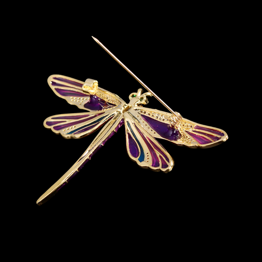 AVELIA Vintage Gold Dragonfly Brooch