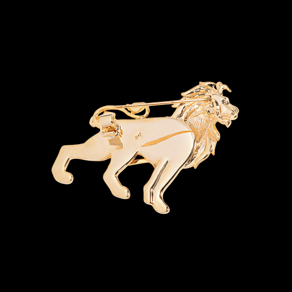 AVELIA Vintage Gold Lion Brooch