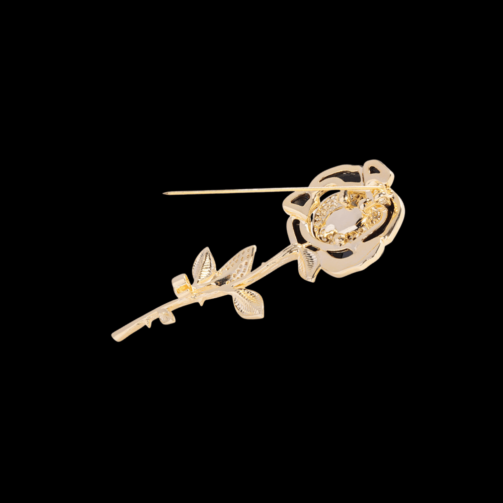 AVELIA Vintage Gold Rose Brooch