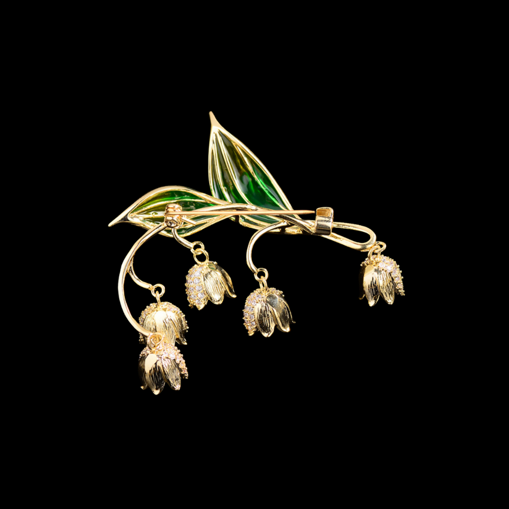 AVELIA Vintage Lily of Valley Brooch