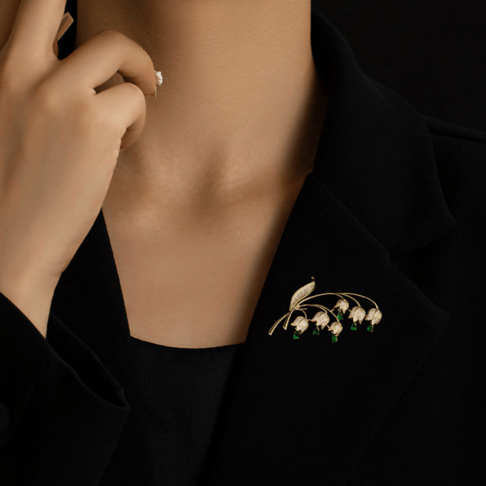AVELIA Vintage Lily of the Valley Brooch