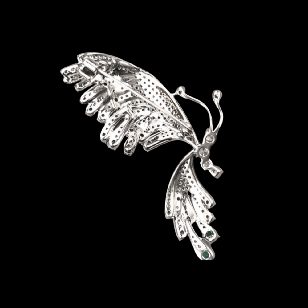 AVELIA Vintage Silver Butterfly Brooch