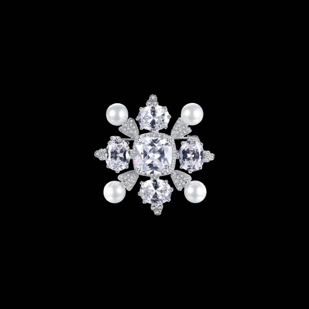 AVELIA Vintage Snowflake Brooch