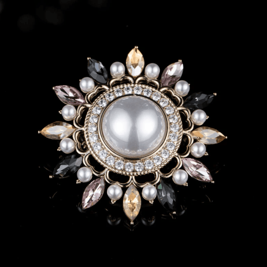 AVELIA Vintage Sunflower Brooch