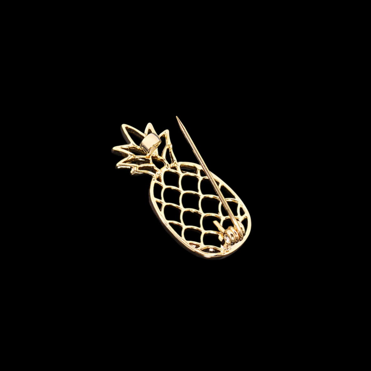 AVELIA Gold Openwork Pineapple Brooch
