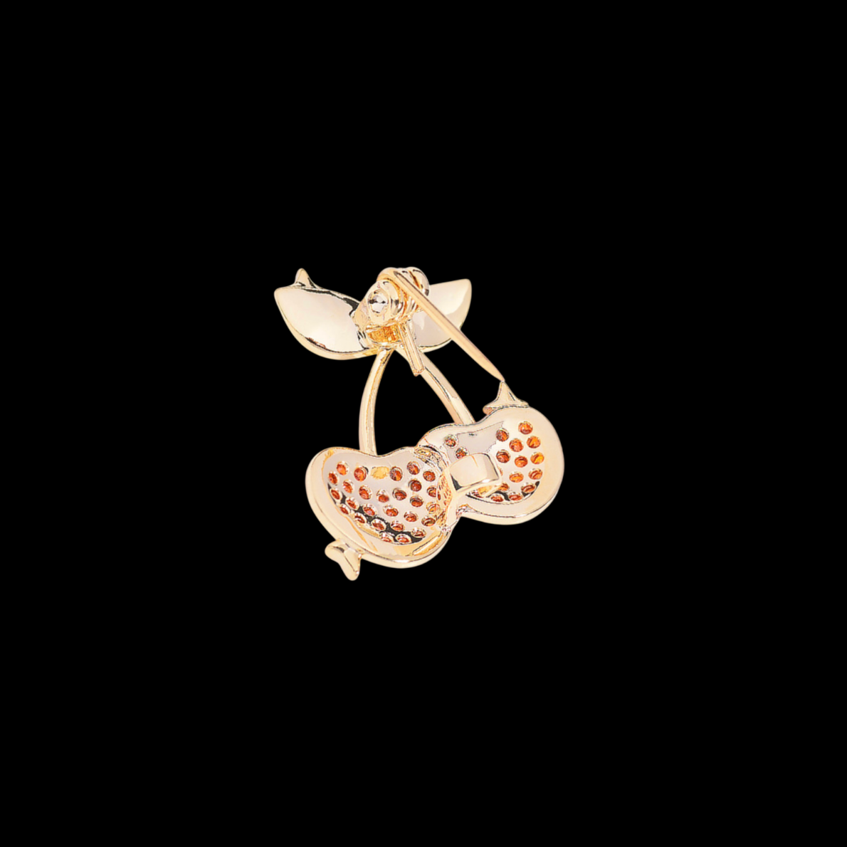 AVELIA Pink Crystal Cherry Brooch