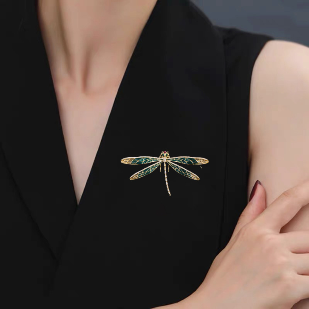 AVELIA Classic Enamel Dragonfly Grace Brooch