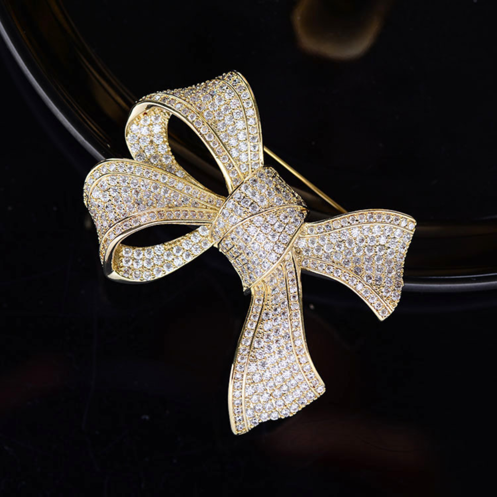 AVELIA Gold Bow Brooch