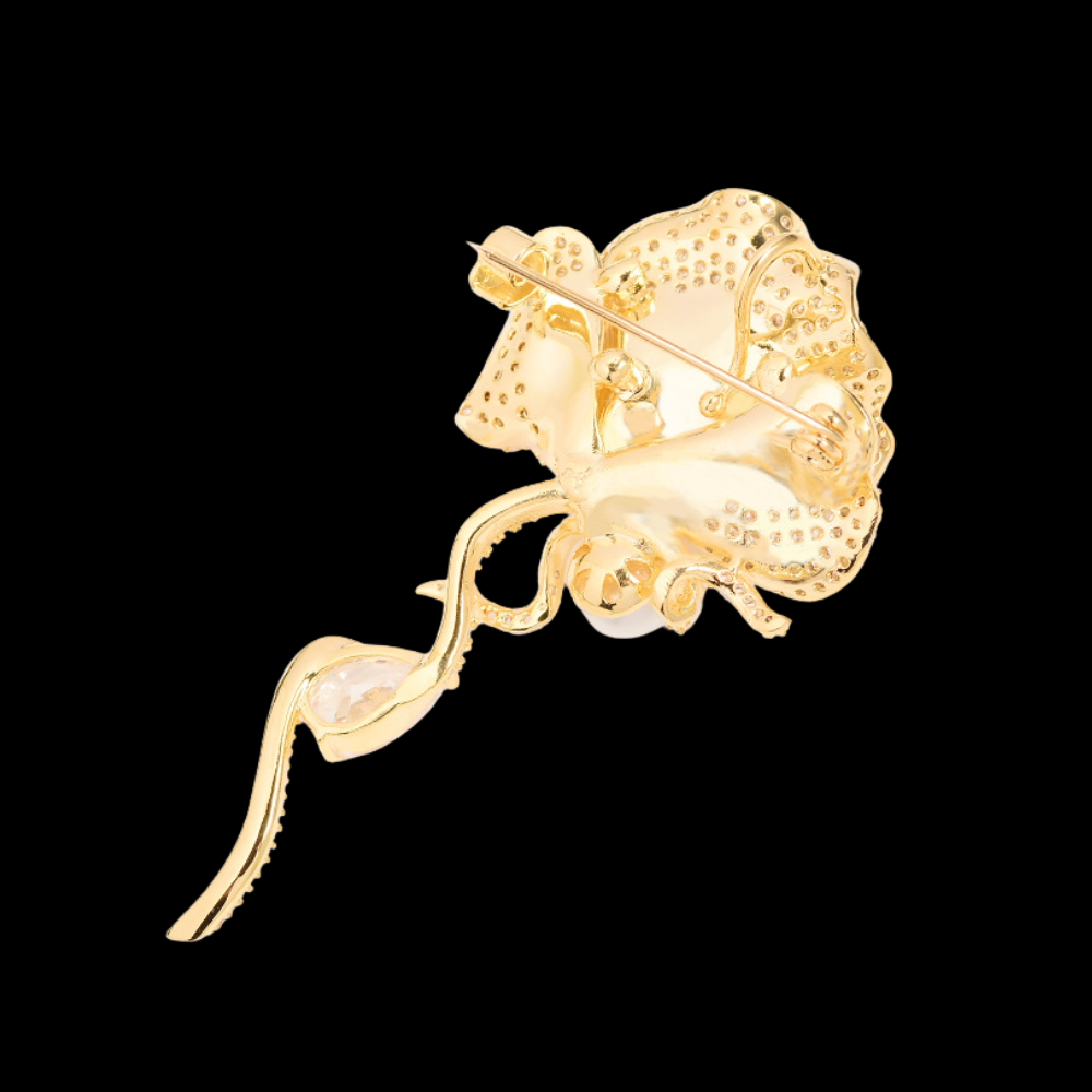 AVELIA Crystal Rose Brooch