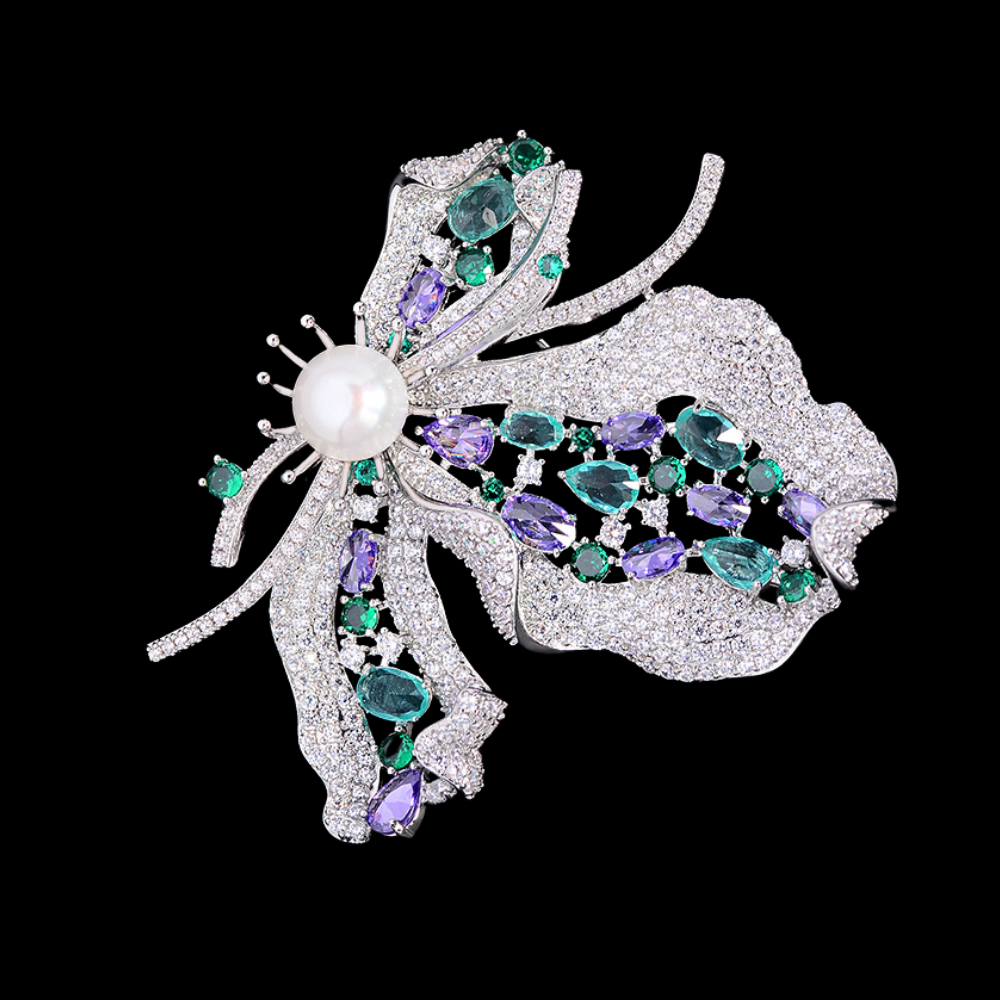 AVELIA Vintage Silver Butterfly Brooch