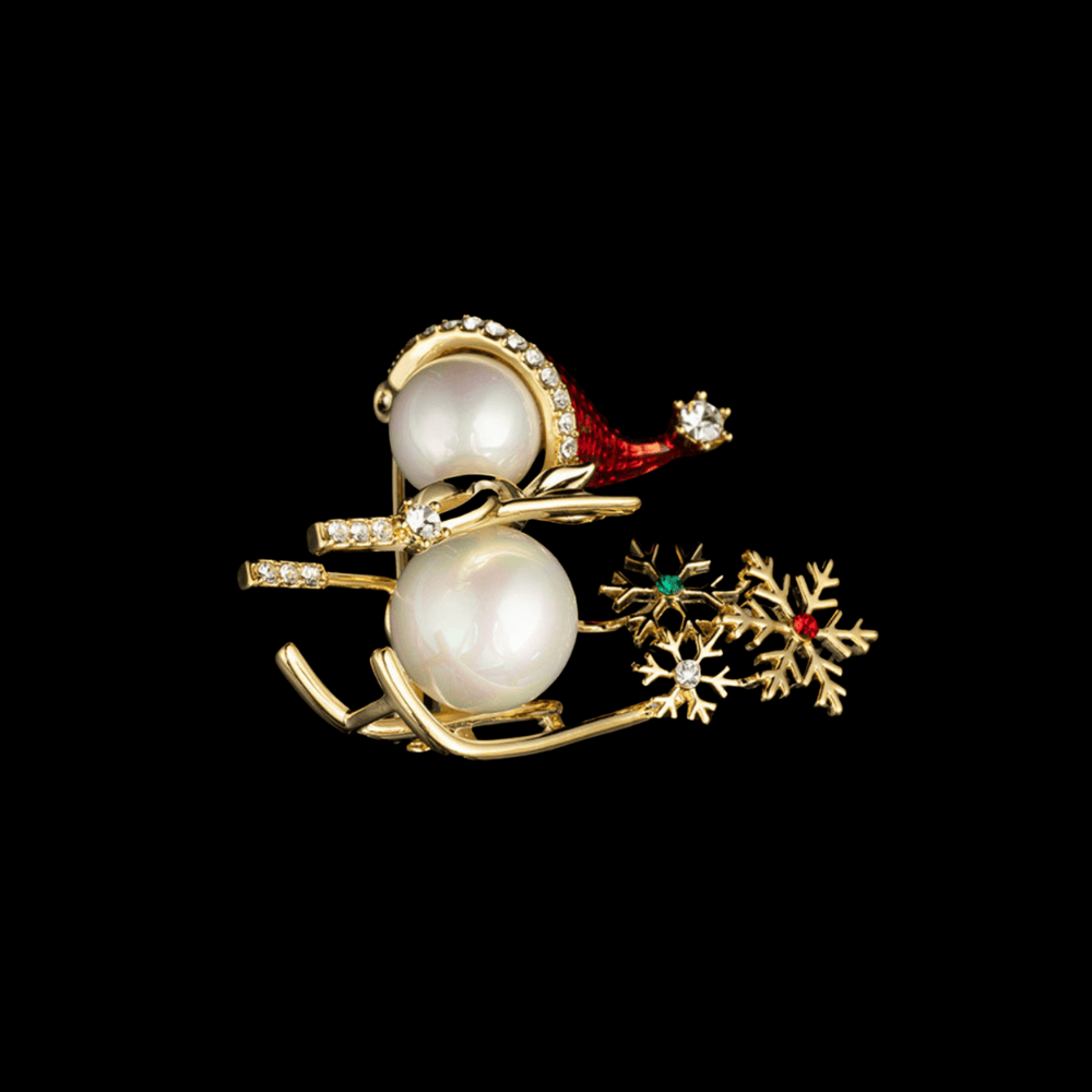 Snowman Brooches