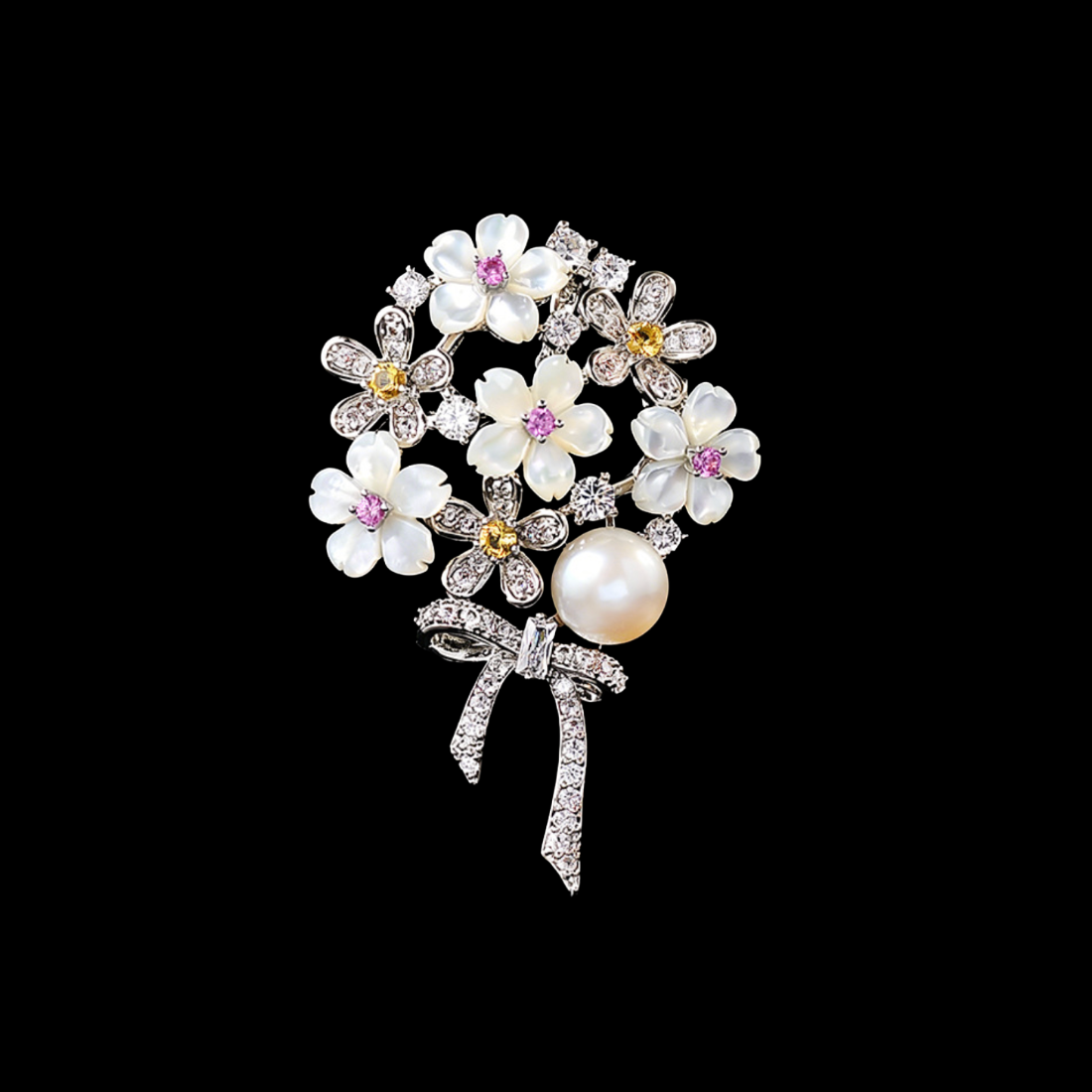 Flower Bouquet Brooches