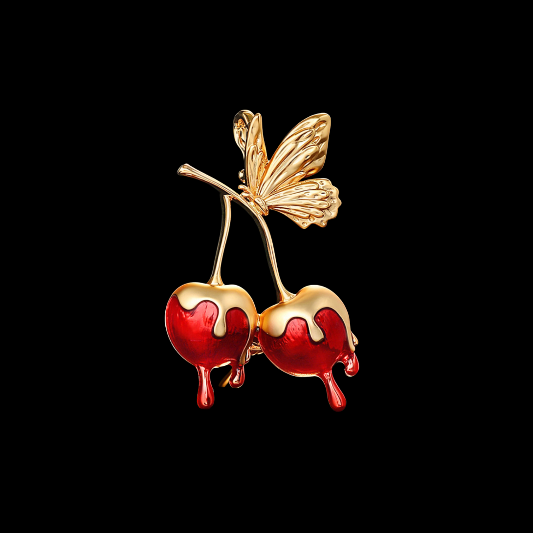 Cherry Brooches