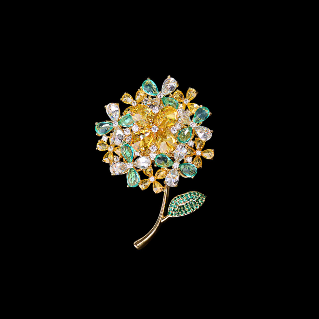 Hydrangea Brooches