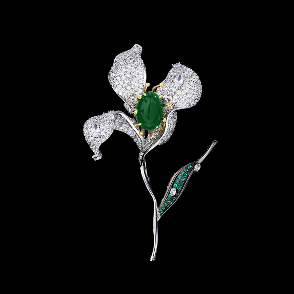 Emerald Brooches