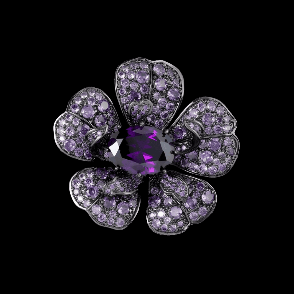 Purple Brooches