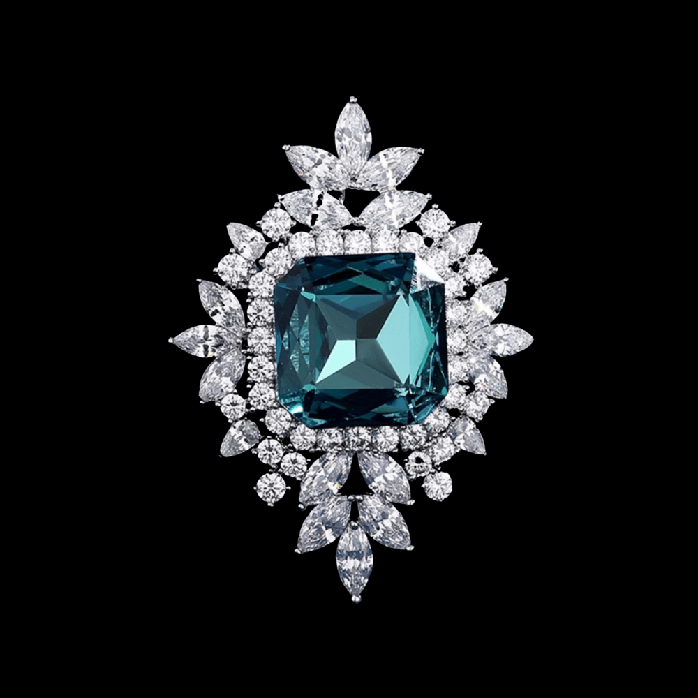 Teal Brooches