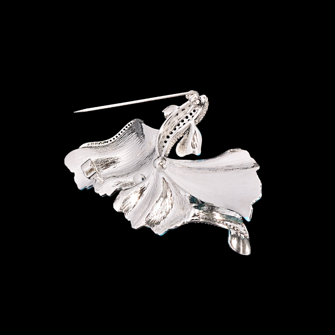 Aqua Blue Goldfish Brooch