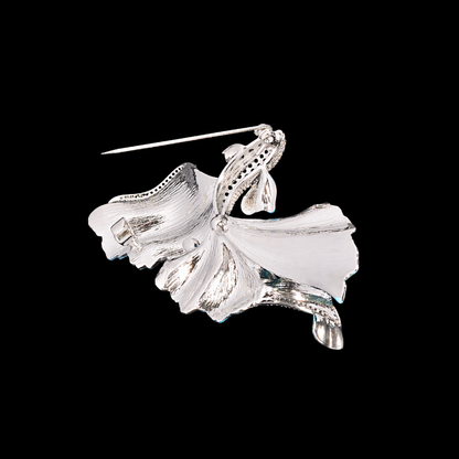 Aqua Blue Goldfish Brooch