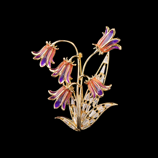 AVELIA Art Nouveau Lily of the Valley Brooch