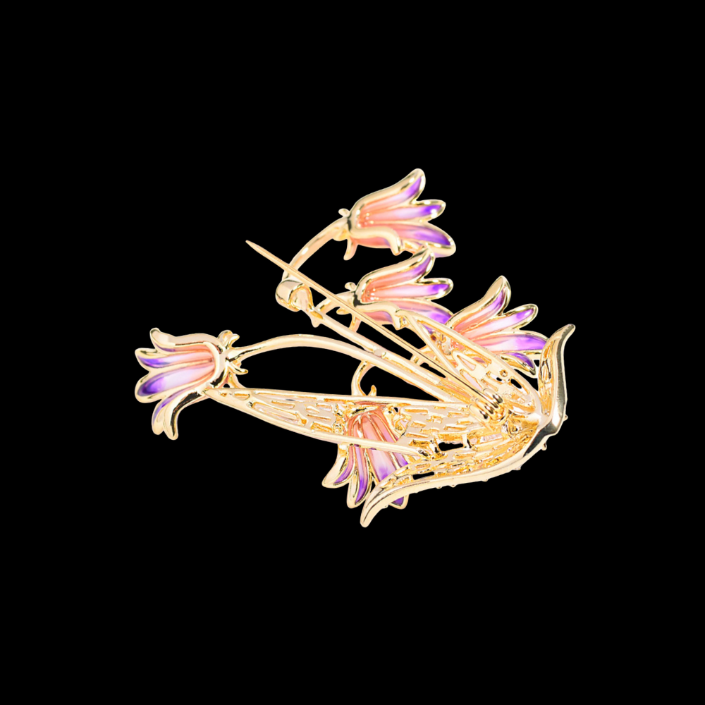 AVELIA Art Nouveau Lily of the Valley Brooch