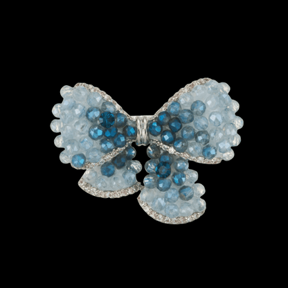 AVELIA Blue Crystal Bow Brooch​