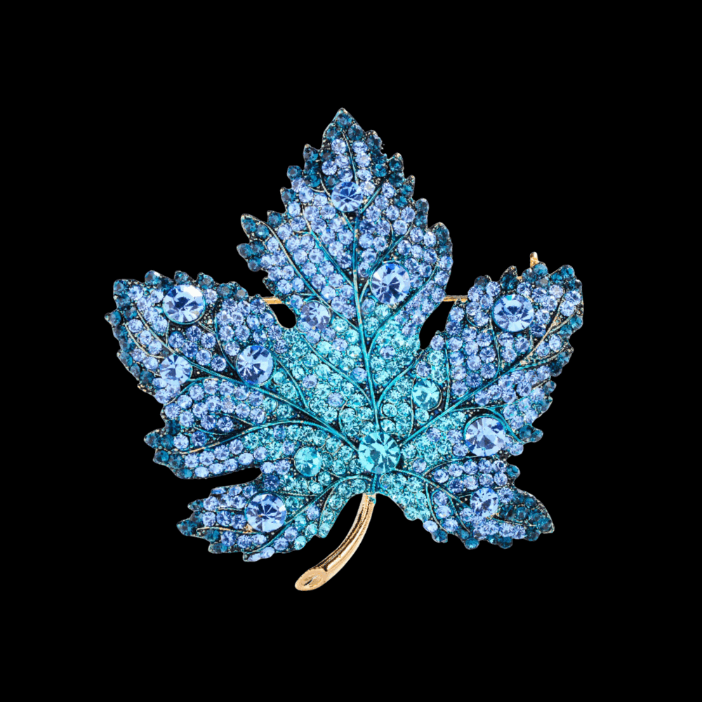 AVELIA Blue Maple Leaf Brooch​