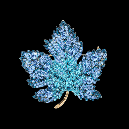 AVELIA Blue Maple Leaf Brooch​
