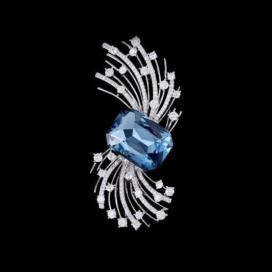 AVELIA Blue Topaz Brooch