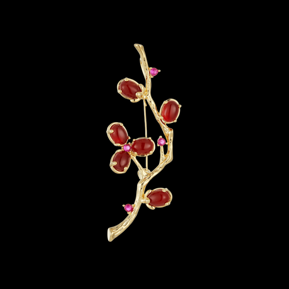 AVELIA Carnelian Brooch​