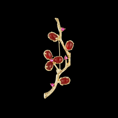 AVELIA Carnelian Brooch​