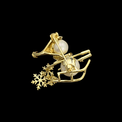 AVELIA Christmas Snowman Brooch​