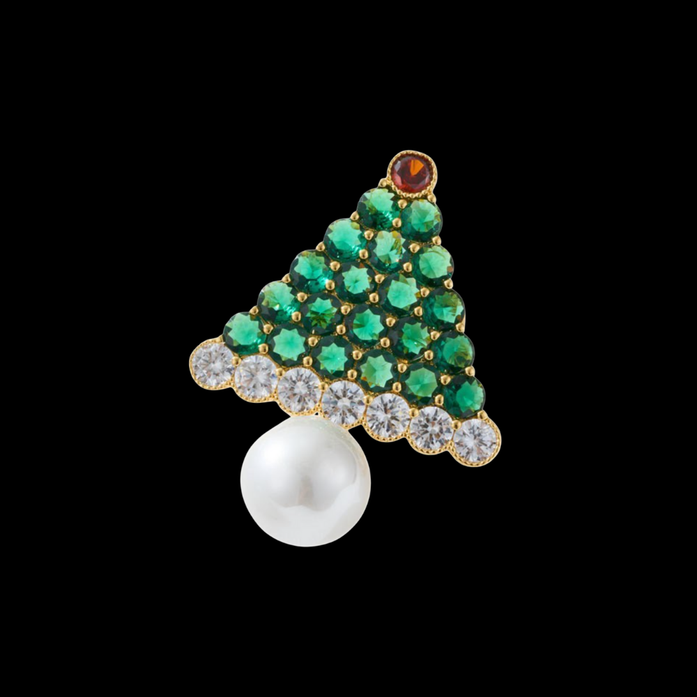 AVELIA Crystal Christmas Tree Brooch​